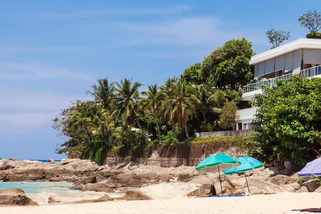 Seascape from Nai Harn Beach, Phuket province, Thailand